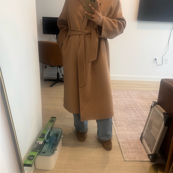Mango tan wrap coat - Picture 6 of 6